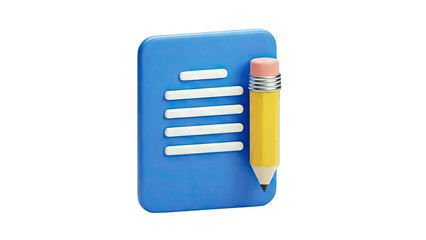 Document and Pencil Writing Concept