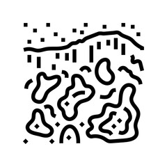 ocean waves carrying oil to the shore line icon vector illustration