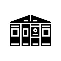 emergency shelter glyph icon vector illustration