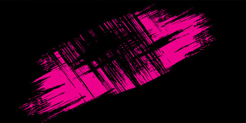 Car sticker wrap banner abstract sporty lines pink blue greenish grunge color combination brush storm thunder modern pattern racing motorsport.