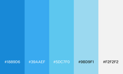 Vector color set palette of various colors