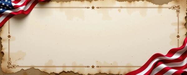 Patriotic labor for us celebrating american july with flags and stars in a united environment