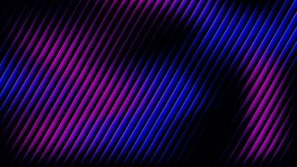 Abstract Cyberpunk Slanted Stripes in Purple and Blue.