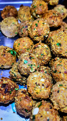 Crispy Falafel Balls with Chickpeas and Herbs for Premium Food Object and Street Cuisine Concept