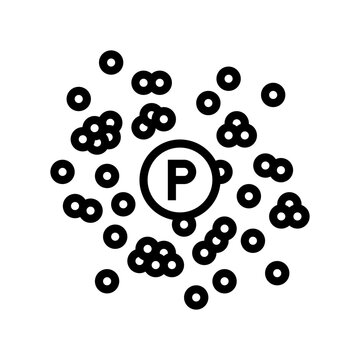 plastic microbeads line icon vector illustration