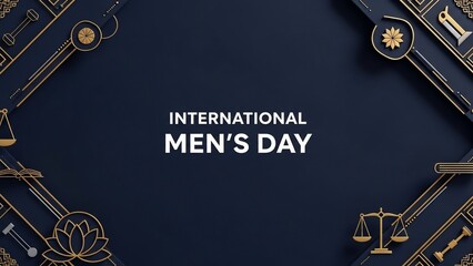 Celebrating International Men's Day Background - A Visual Tribute to Men's Contributions and Well-being