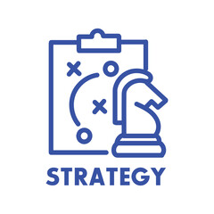 Business Strategy, Planning, and Financial Tactic Icon