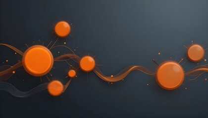 abstract background with orange circles
