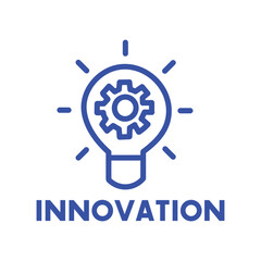 Obraz premium Business Innovation, Idea Generation, and Strategy Line Icon