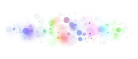 Colorful and Glowing Bokeh Effect PNG
