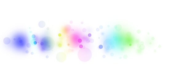 Colorful and Glowing Bokeh Effect PNG