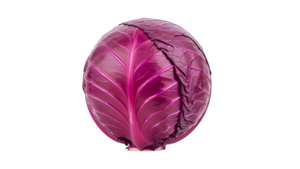 Obraz premium red cabbages, isolated on white or transparent background. PNG
