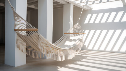 Luxury interior architecture featuring a grand staircase with white columns, marble steps, and a wooden handrail in a bright, white hall