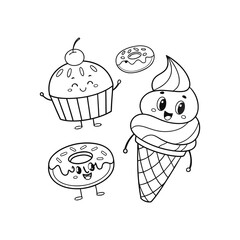 vector illustration of a cake