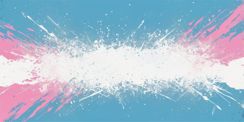 Abstract watercolor texture background design with blue Christmas snow splashes, vector illustration