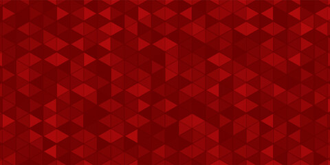 Red triangles - seamless geometric background. Vector illustration, fully editable, you can change form and color © ach