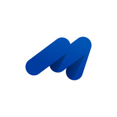 Modern Colorful Letter M Logo Design &ndash; Creative Simple Monogram Branding Symbol for Business, Startup, and Company Identity