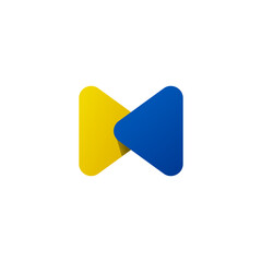Modern Colorful Letter M Logo Design &ndash; Creative Simple Monogram Branding Symbol for Business, Startup, and Company Identity