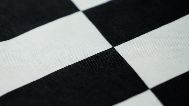 Plaid fabric texture, cotton texture close up.