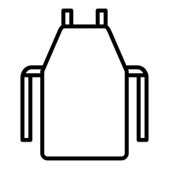 Apron icon in outline style