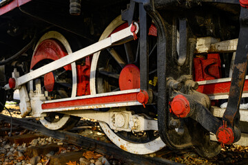 Parts of an old steam locomotive © nedomacki