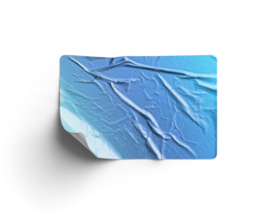 Curled Corner Crumpled Sticker