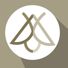 Minimal Line Art Butterfly Logo Design