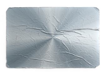 Worn Brushed Metal Texture Sticker With Distressed Corners