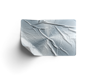 Curled Corner Crumpled Sticker