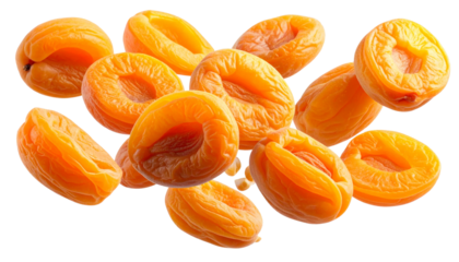 Dried Apricot Drop Motion Freeze PNG Transparent.