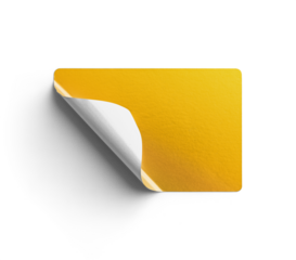 Peeling Gold Sticker