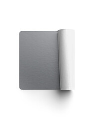 Sticker Rolled From Right Edge Vertical Layout