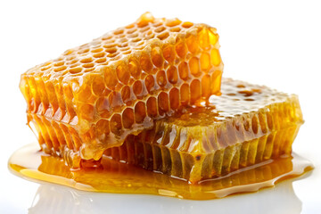 honeycomb on white background