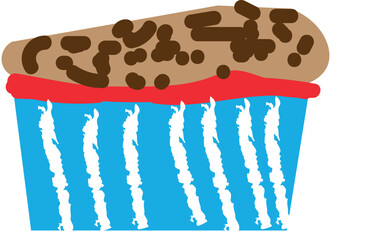 vector illustration of an ice cream