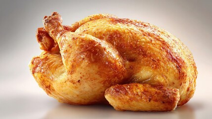 Roasted chicken on transparent background