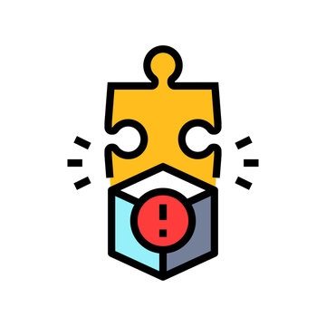 product market fit issues startup color icon vector illustration