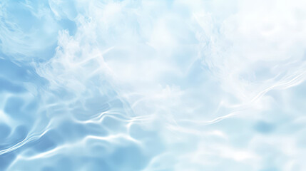 Obraz premium Light blue sky with soft clouds creates calm and serene atmosphere, evoking tranquility and peace