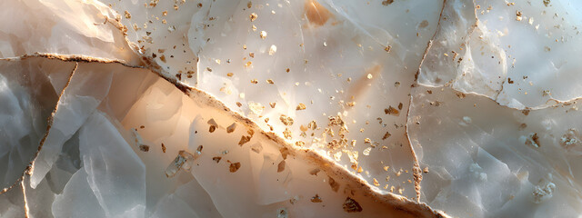 Subsurface Quartz Glow Fracture