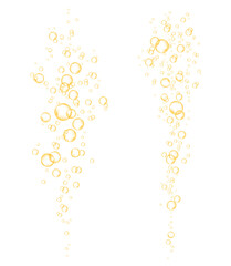 Effervescent drink, realistic soda.