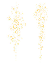 Effervescent drink, realistic soda.