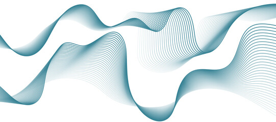 Abstract blue background with flowing lines for futuristic concept.