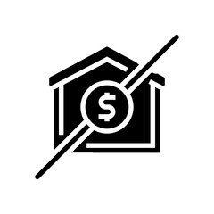 poverty and homelessness glyph icon vector illustration