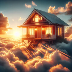 sky house sunrise