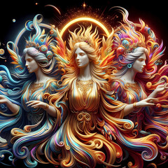 Greek mythology the Fates