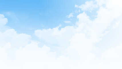 Sky clear gradient background, Vector abstract nature of Summer blue sky ,Illustration spring landscape with light blue background.