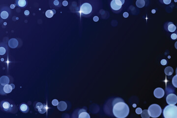 Vector bokeh lights effect isolated on bdark background. Soft blured bokeh and lights