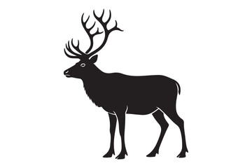 Fototapeta premium deer silhouette vector