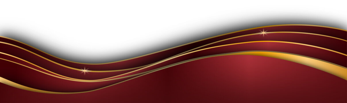 Crimson and Gold Waves: Abstract Background