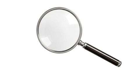 Close-up shot of a magnifying glass, perfect for illustrating concepts related to research, discovery, and detailed examination
