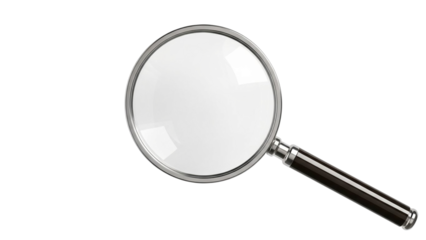 Close-up shot of a magnifying glass, perfect for illustrating concepts related to research, discovery, and detailed examination